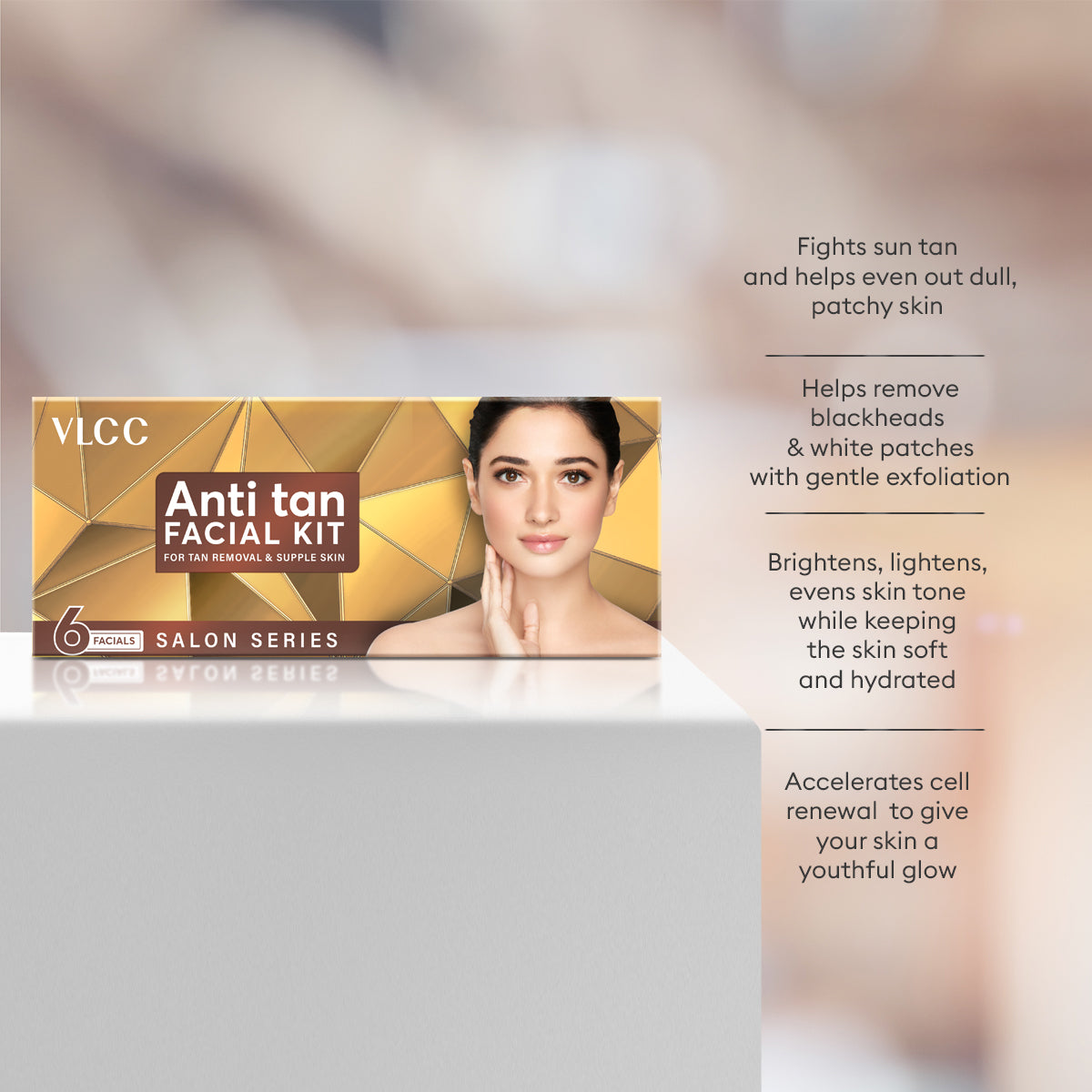VLCC Salon Series Anti Tan Facial Kit to Remove Sun Tan & Dark Spots (300 g)