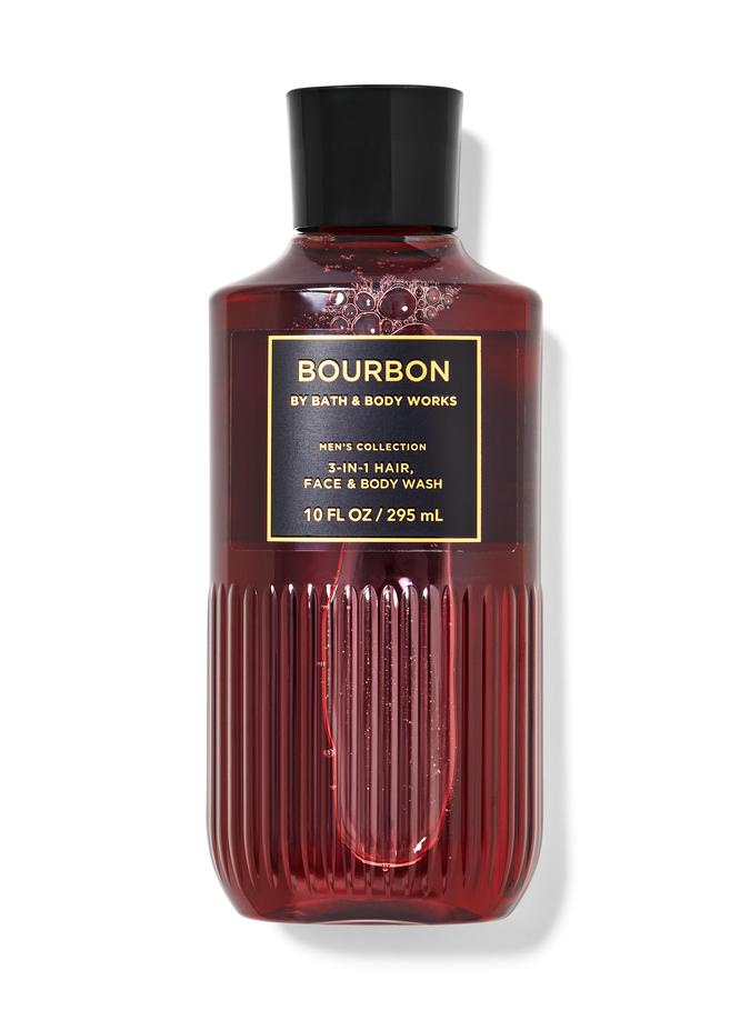 Bath & Body Works Bourbon 3-in-1 Hair, Face & Body Wash (295 ml)