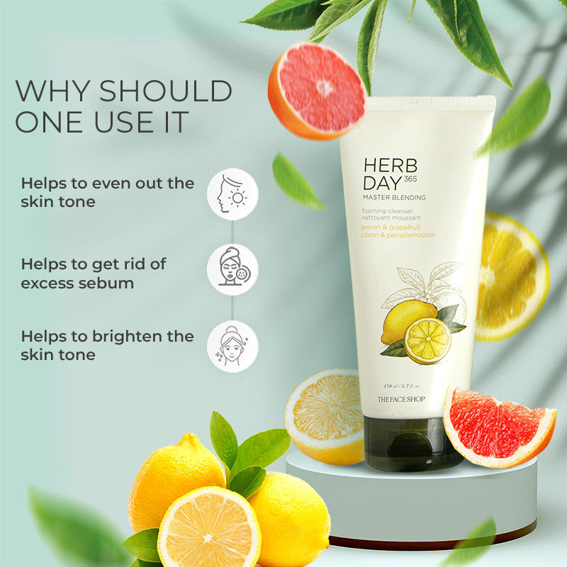 The Face Shop Herb Day 365 Face Wash (170ml)