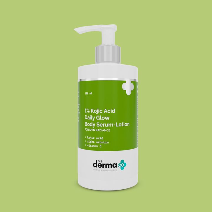 The Derma 1% Kojic Acid Daily Glow Body Serum-Lotion For Skin Radiance (250 ml)