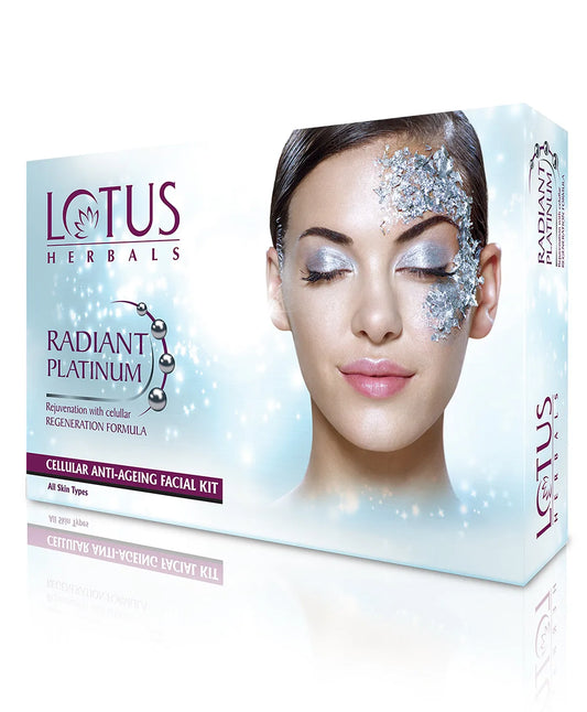 Lotus Herbals Radiant Platinum Cellular Anti-Ageing 4 in 1 Facial Kit  (37 g)