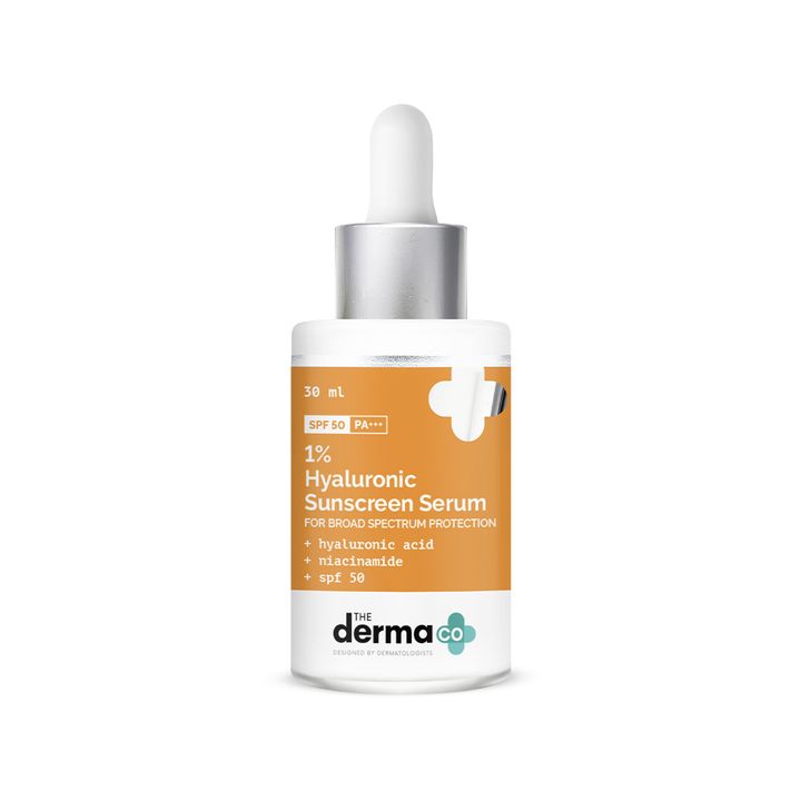 The Derma Co 1% Hyaluronic Acid Sunscreen Serum with SPF 50 & Niacinamide (30ml)