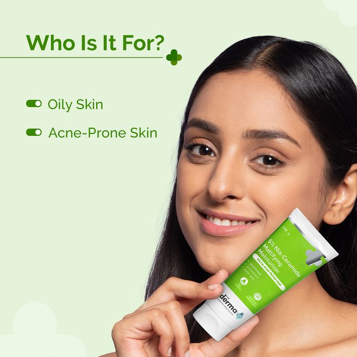 The Drema Co 5% Nia-Ceramide Mattifying Moisturizer with 5% Niacinamide & 2% Ceramide (100 g)