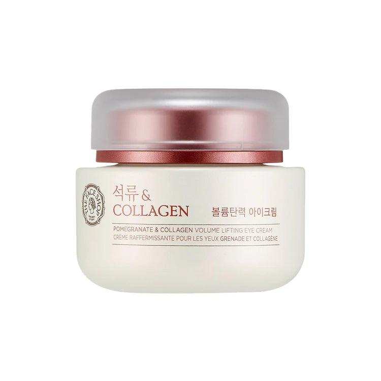 The Face Shop Pomegranate & 10% Collagen Korean Under Eye Cream for Dark Circles & Wrinkles (50ml)