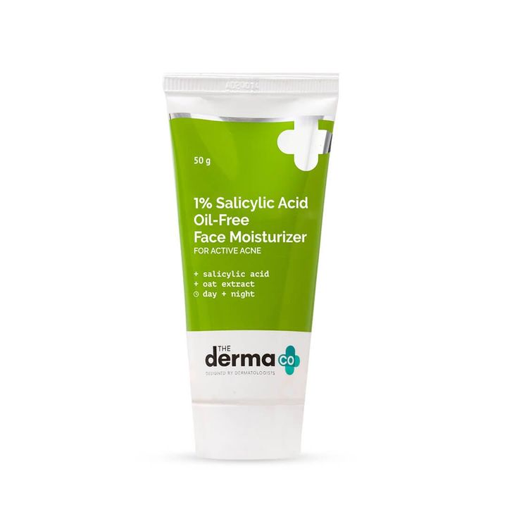 The Derma Co 1% Salicylic Acid Oil-Free Moisturizer For Face with Oat Extract  (50 g)