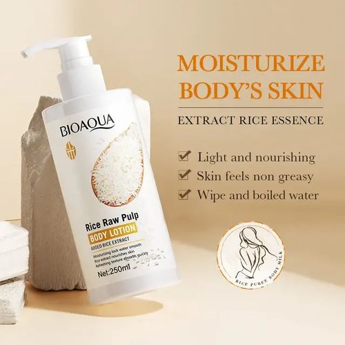 Bioaqua Rice Pulp Anti-Aging, Brightening & Hydrating Body Lotion (250 ml)