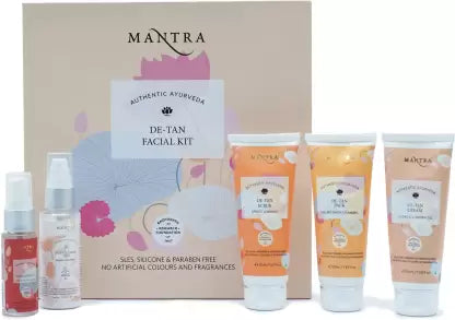 MANTRA De-Tan Facial Kit | Sles, Silicone & Paraben Free | No Artificial Colours  (230 ml)