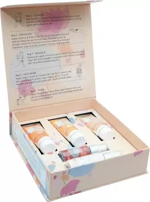 MANTRA De-Tan Facial Kit | Sles, Silicone & Paraben Free | No Artificial Colours  (230 ml)