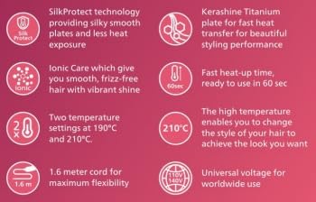 Philips BHS336/00 Kerashine Titanium Straightener