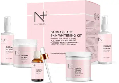 N PLUS Professional Darma Glare Skin Whitening Kit | Advanced Whitening Treatment For Women, 230ml + 160g  (390 g)