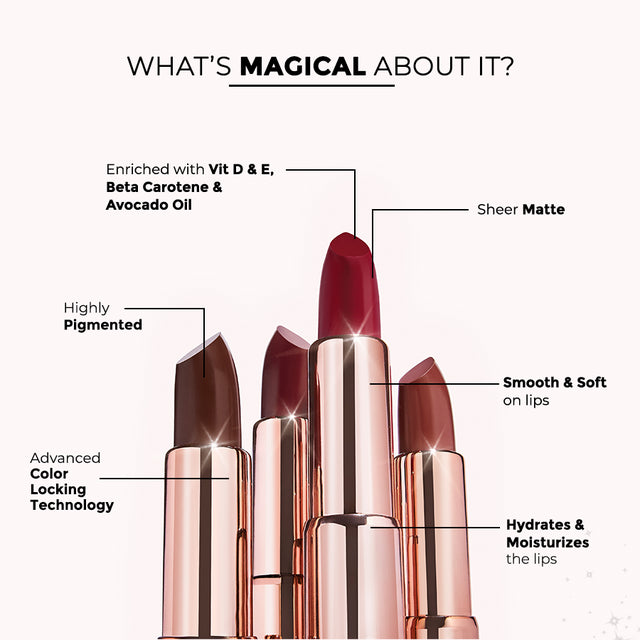 Colorbar Powerkiss Matte Lipstick - Pumpkin Spice (4.2g)