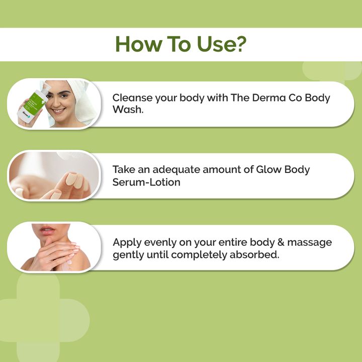 The Derma 1% Kojic Acid Daily Glow Body Serum-Lotion For Skin Radiance (250 ml)