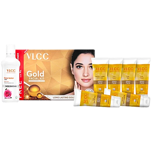 VLCC Gold Facial Kit, 300 g With Free 100 ml Rose Water Toner