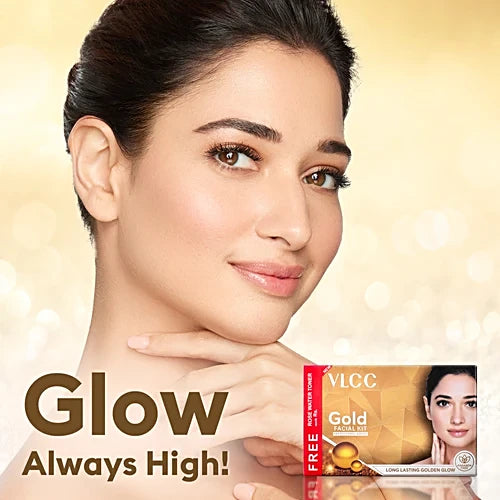 VLCC Gold Facial Kit, 300 g With Free 100 ml Rose Water Toner