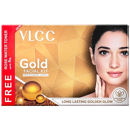 VLCC Gold Facial Kit, 300 g With Free 100 ml Rose Water Toner
