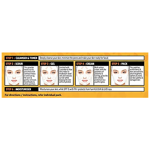 VLCC Salon At Home Anti-Tan Facial Kit (6 Facials) (300g)