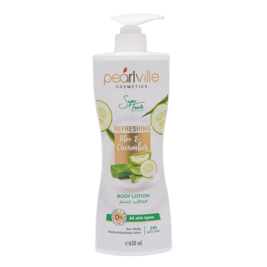 Pearlville Refreshing Aloe Cucumber Body Lotion  (650 ml)