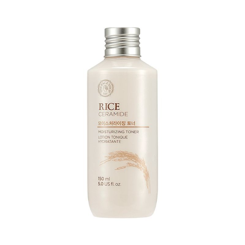 The Face Shop Rice & Ceramide Face Toner - Korean Beauty Skincare for Moisture & Brightness (150ml)