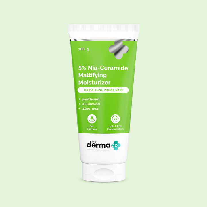 The Drema Co 5% Nia-Ceramide Mattifying Moisturizer with 5% Niacinamide & 2% Ceramide (100 g)