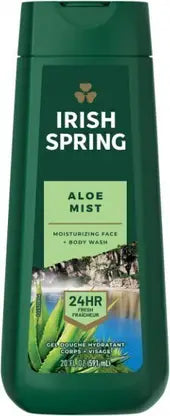 Irish Spring Aloe Mist Moisturizng Face + Body Wash (591 ml)