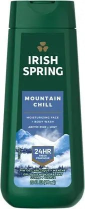 Irish Spring Mountain Chill Moisturizing Face + Body Wash (591 ml)