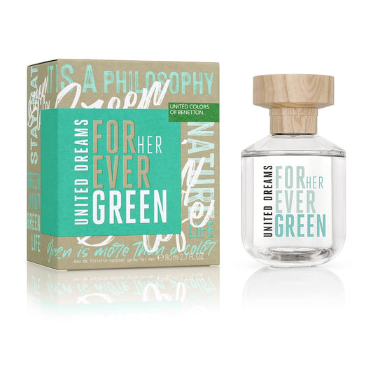 United Colors of Benetton United Dreams Forever Green for Her Eau de Toilette (80ml)