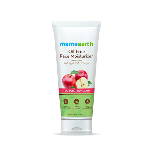 Mamaearth Oil-Free Moisturizer For Face With Apple Cider Vinegar For Acne Prone Skin, (80 g)
