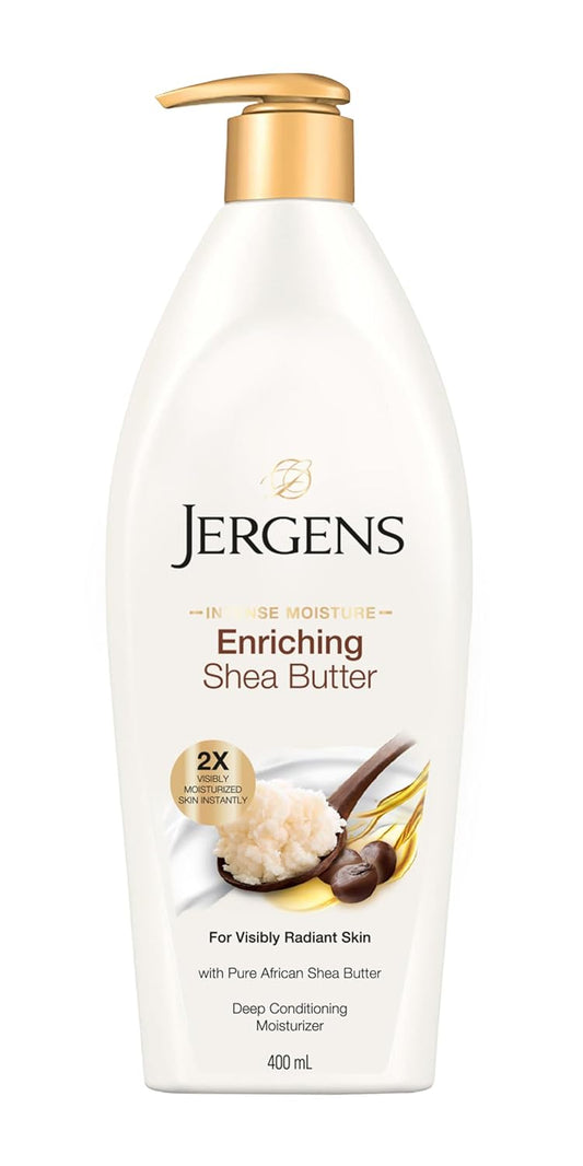 jergens moisturizer, enriching, shea butter (400 ml)
