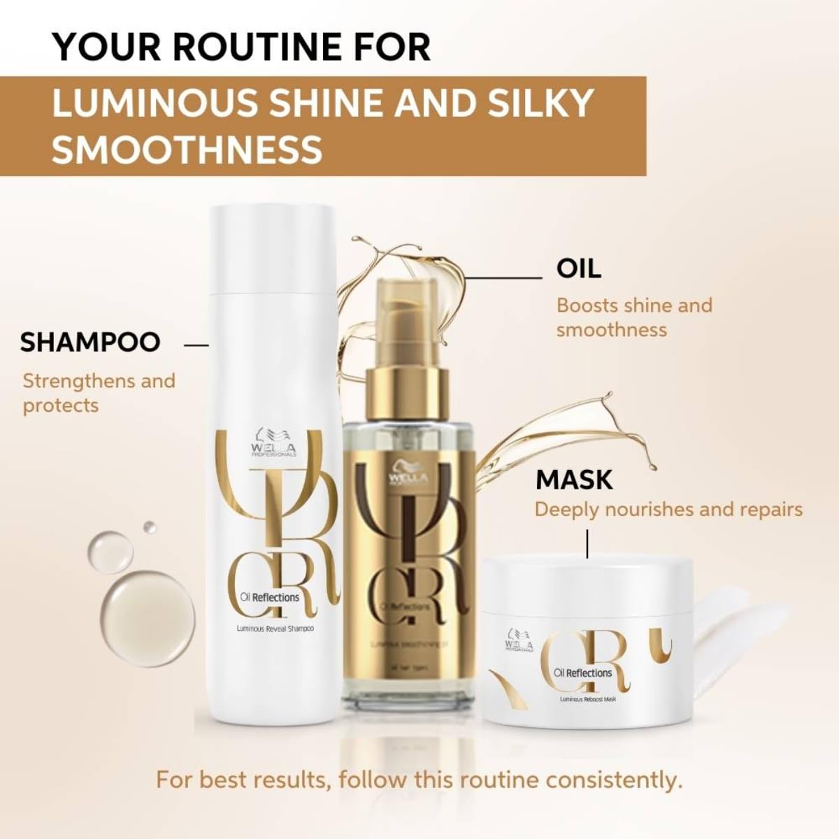 Wella Professional Luminous Oil Reflections Smoothening Oil (100ml)