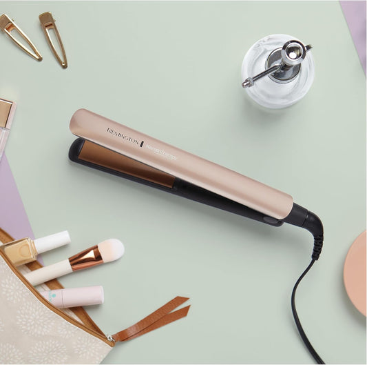 Remington Straightening Iron with Keratin Micro Conditioners and Argan Oil, S8599 (110) F