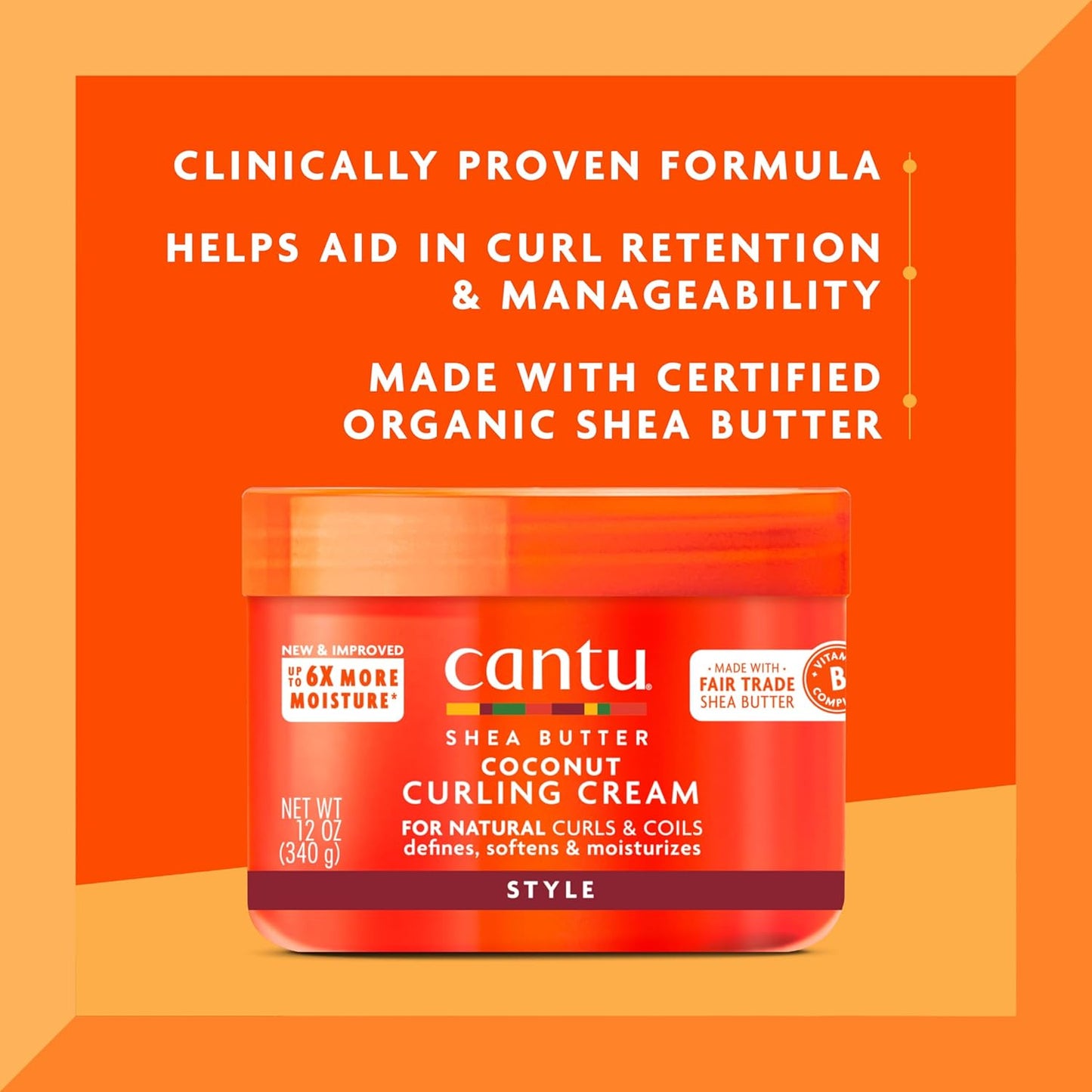 Cantu, Shea Butter, Coconut Curling Cream  (340 g)