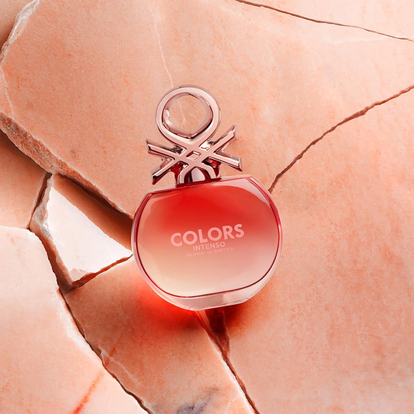United Colors Of Benetton Intenso Eau De Parfum - Colors Rose, Long-Lasting Fragrance, For Women (80 ml)