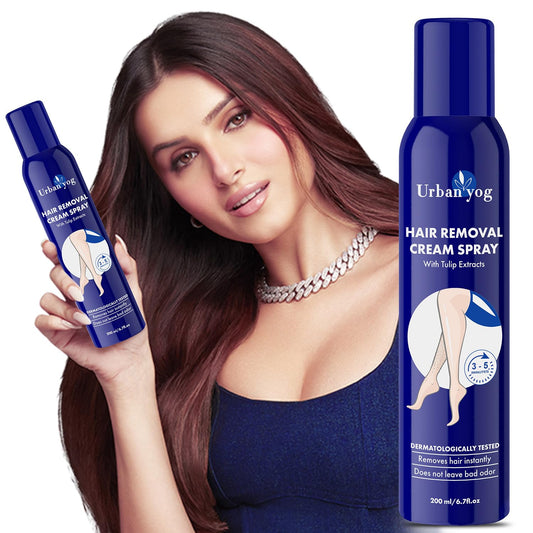Urban Yog Hair Removal Cream Spray for Women Painless Hair Removal Hands, Legs, Underarms (200 ml)