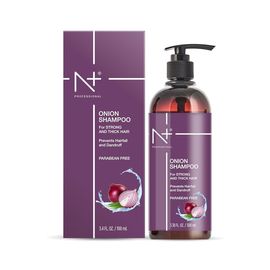 N Plus Professional Onion Shampoo with Tea Tree Oil - Prevents Hairfall & Dandruff  (300 ml)