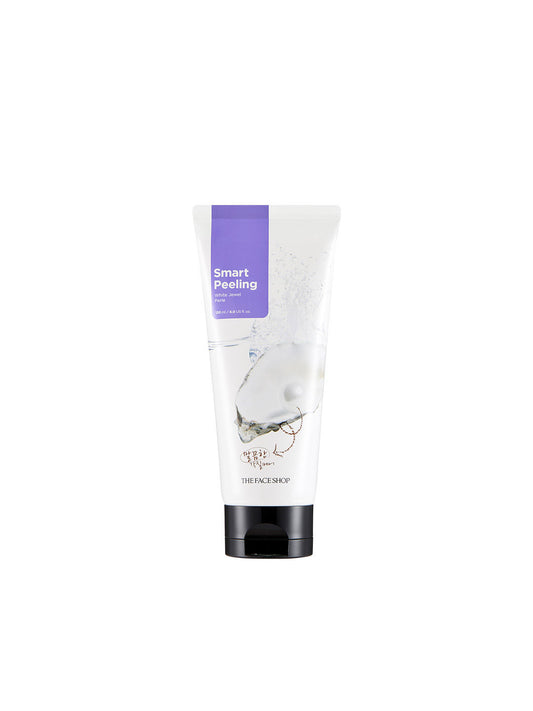 The Face Shop Smart Peeling White Jewel Perle, Brightening Face Scrub For Tan Removal (120ml)