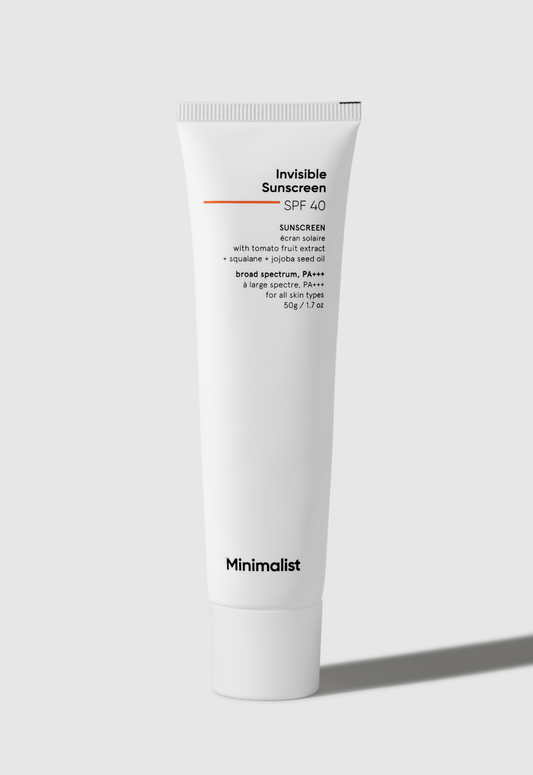 Minimalist Invisible SPF 40 Sunscreen (50g)