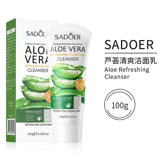 Sadoer Refreshing Purifying Aloe Vera Facial Cleanser (100g)