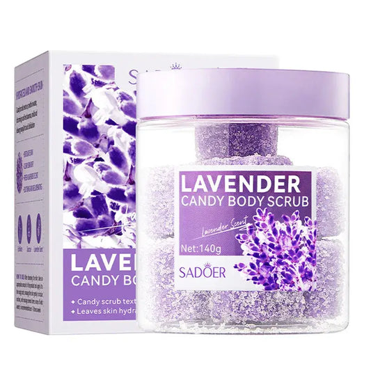 Sadoer – Lavender candy-shaped body scrub (140 g)