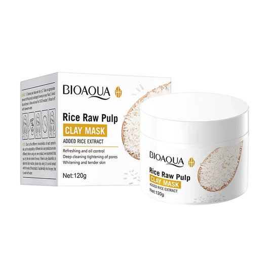 BIOAQUA Rice Raw Pulp Deep Pore Cleansing Clay Mask (120g)