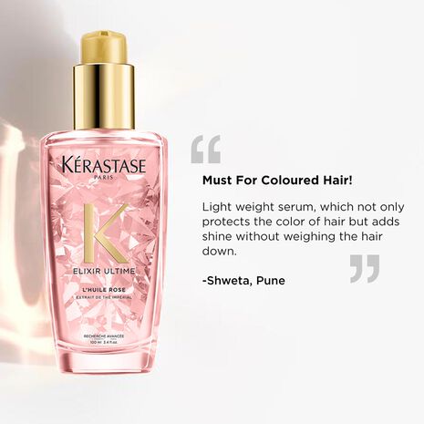 Kerastase Paris Elixir Ultime L'Huile Rose Serum For Color Treated Hair 100ML