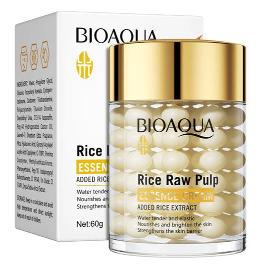 BIOAQUA Rice Raw Pulp Nourishes Brighten Essence Cream (60g)