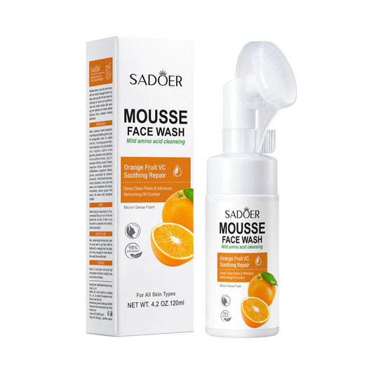 SADOER Orange VC Mild Amino Acid Cleansing Mousse Face Wash (120 ml)