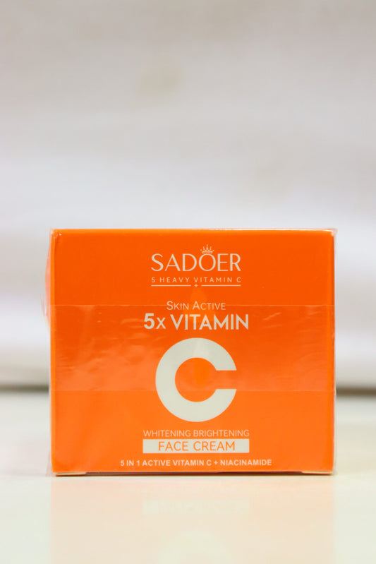 Sadoer 5 In 1 Active Vitamin C + Niacinamide Face Cream – Whitening And Brightening