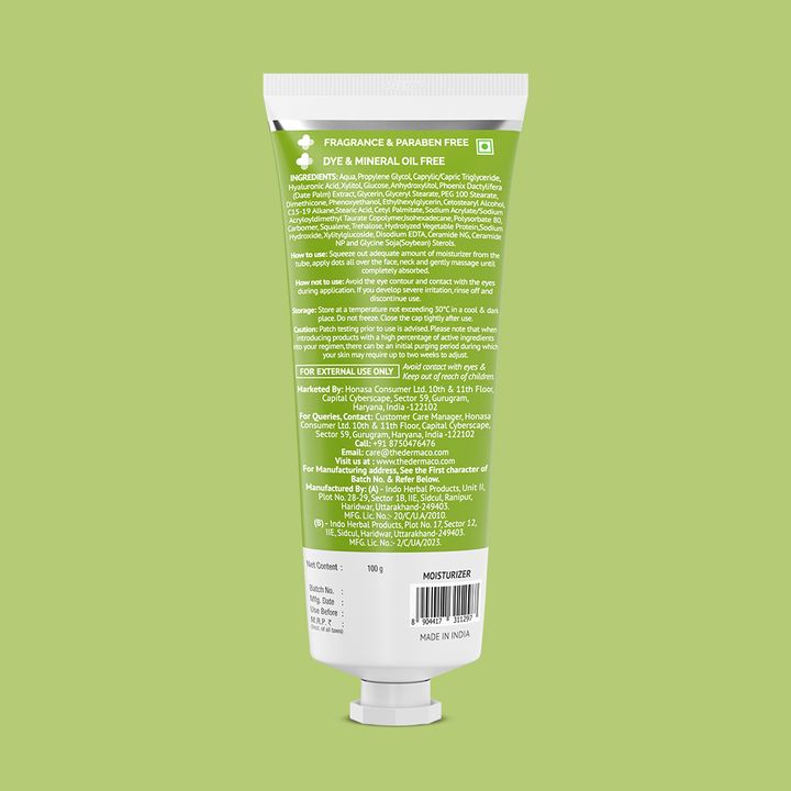 The Derma Co 5% Propylene Oil-Free Moisturizer with Propylene Glycol & Hyaluronic Acid (100 g)