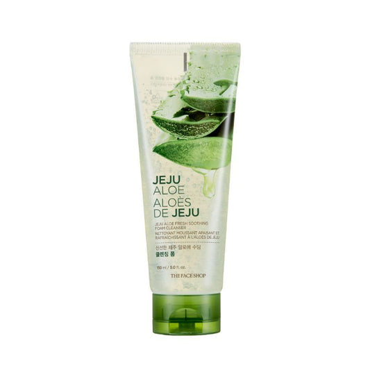 The Face Shop Jeju Aloe Fresh Soothing Cleansing Foam (150ml)