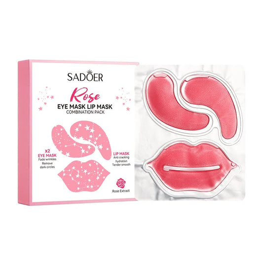 SADOER Rose Eye Mask Lip Mask Combination Pack