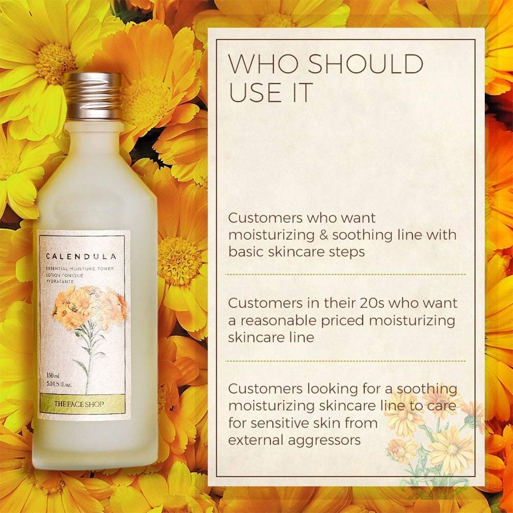 The Face Shop Calendula Essential Moisture Toner (150 ml)