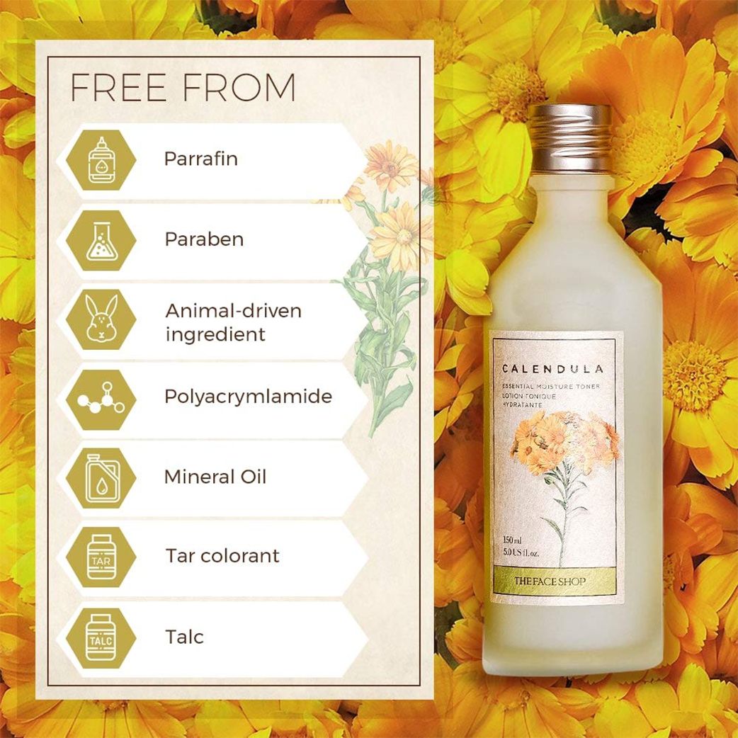 The Face Shop Calendula Essential Moisture Toner (150 ml)