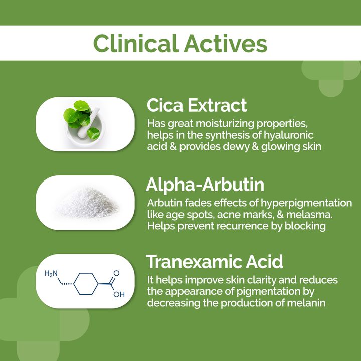 The Derma Co 5% Cica-Glow Daily Face Moisturizer with Alpha Arbutin & Tranexamic Acid (50 g)