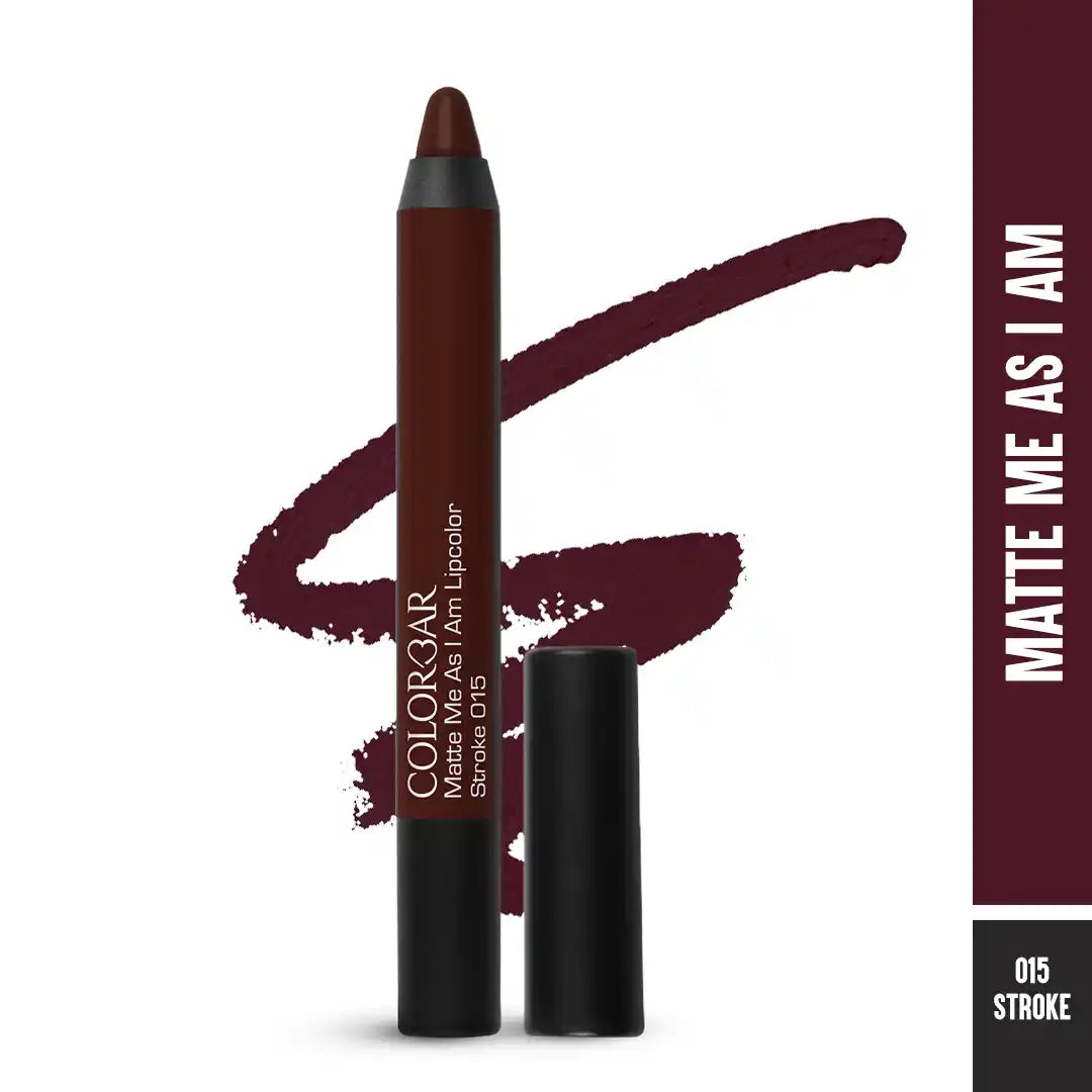 Colorbar Matte Me As I Am Lipcolor - 015 Stroke (2.8g)